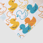 Happy Swimming a Paddling of Ducks Pattern II Tissuepapier (Detail)