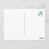 Happy Swimming a Paddling of Ducks Pattern III Briefkaart (Achterkant)