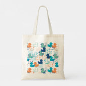 Happy Swimming a Paddling of Ducks Pattern III Tote Bag (Achterkant)