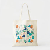 Happy Swimming a Paddling of Ducks Pattern III Tote Bag (Voorkant)