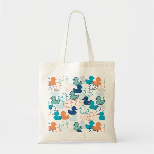 Happy Swimming a Paddling of Ducks Pattern III Tote Bag (Voorkant)