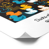 Happy Swimming a Paddling of Ducks Pattern Poster (Hoek)