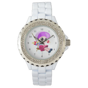 Happy Swinging Girl Watch Horloge