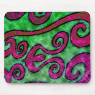 Happy Swirls ~ Mousepad Muismat