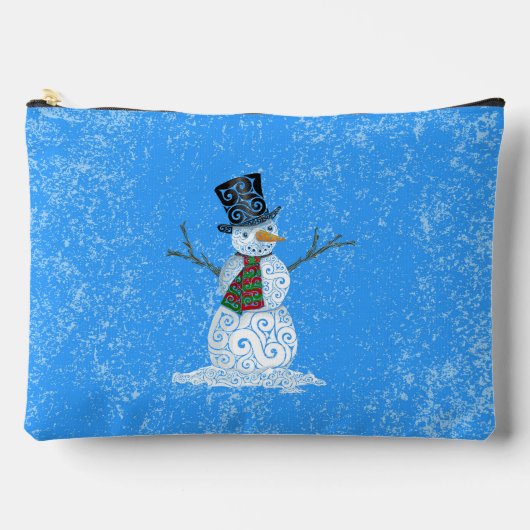 Happy Swirly Snowman Etui (Voorkant)