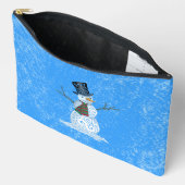 Happy Swirly Snowman Etui (Open)