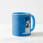 Happy Swirly Snowman Mok (Voorkant rechts)