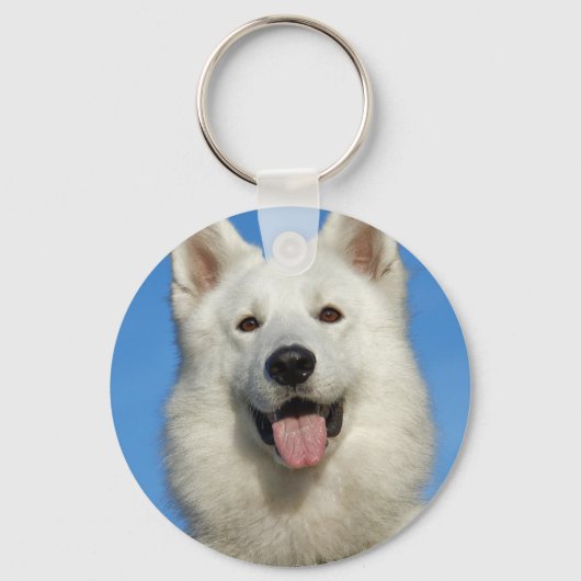Happy Swiss Shepherd dog Sleutelhanger (Voorkant)