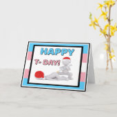 Happy T Day - Gefeliciteerd met je start Kaart (Gele Bloem)