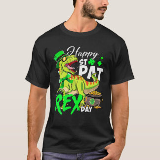 Happy T Rex Saint Patrick's Day Dinosaur Boys Kind T-shirt