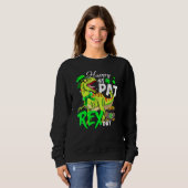 Happy T Rex Saint Patrick's Day Dinosaurus Boys Ki Trui (Voorkant volledig)