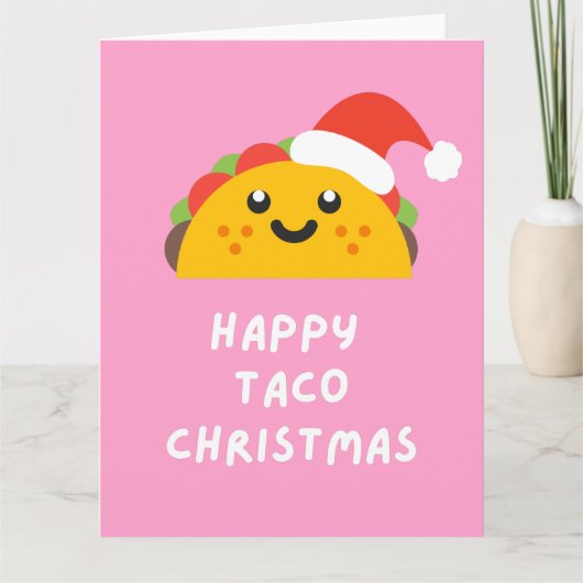 HAPPY TACO CHRISTMAS KAART (Voorkant)