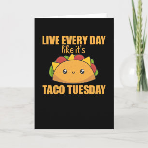 Happy Taco dinsdag - Mexicaans voedsel Kaart