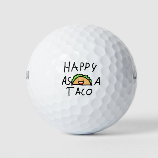 Happy Taco Golfballen (Voorkant)