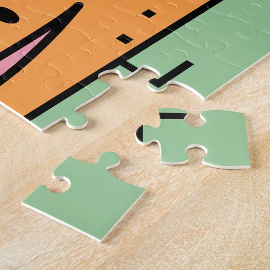 Happy Taco mais shell vlees salsa Mexican food Legpuzzel (Zijkant)