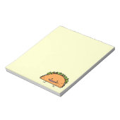 Happy Taco mais shell vlees salsa Mexican food Notitieblok (Linkerzijde)