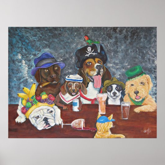 Happy Tails Saloon Poster (Voorkant)