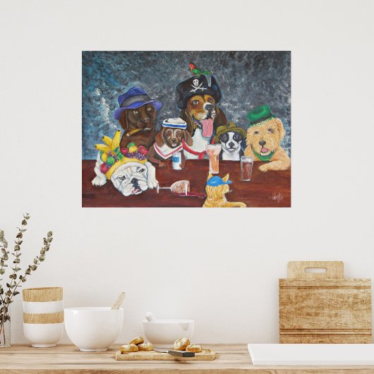 Happy Tails Saloon Poster (Keuken)