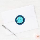 Happy Tako-Chan Ronde Sticker (Envelop)