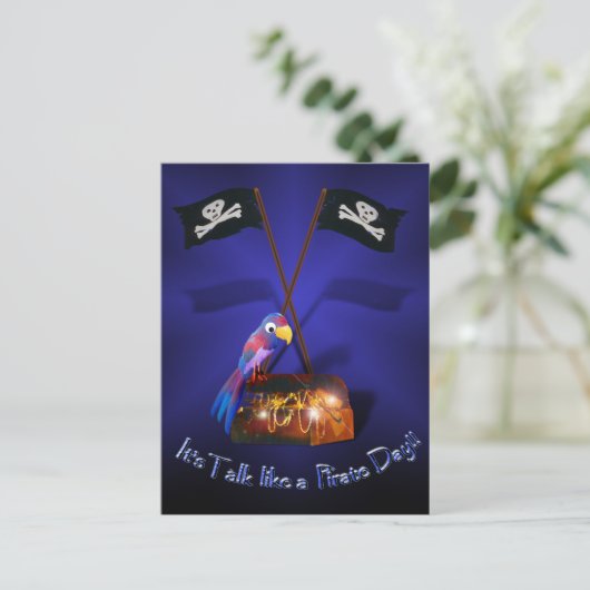 Happy "Talk as a Pirate" Day Briefkaart (Staand voorkant)