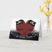 Happy "Talk as a Pirate" Day Kaart (Gele Bloem)