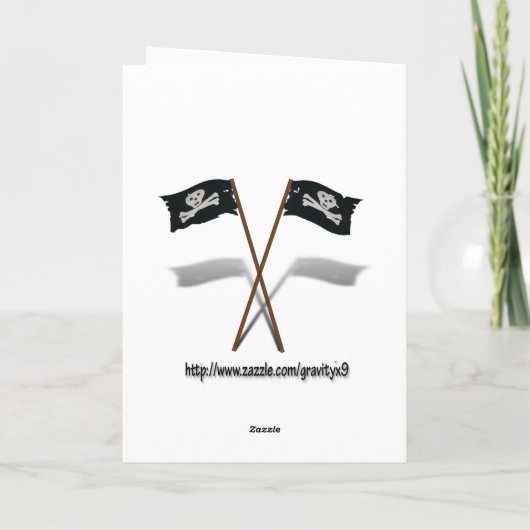 Happy "Talk as a Pirate" Day Kaart (Achterkant)