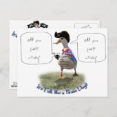 Happy "Talk as a Pirate" Day (spraakbel) Briefkaart (Voorkant / Achterkant)