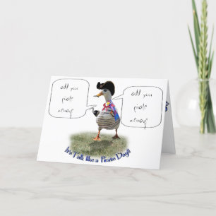 Happy "Talk as a Pirate" Day (spraakbel) Kaart