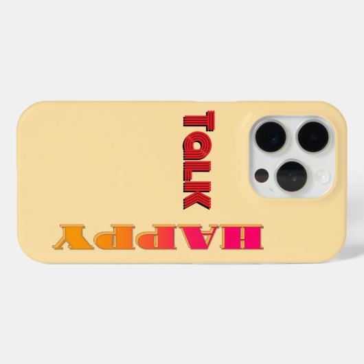 Happy Talk Beige Rainbow Case-Mate iPhone Case (Achterkant (horizontaal))