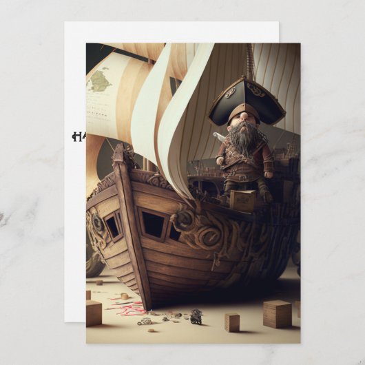 Happy Talk Like a Pirate Day! Kaart (Voorkant / Achterkant)