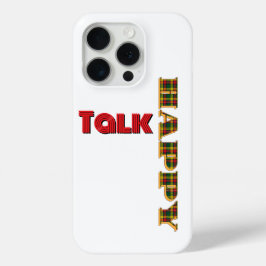Happy Talk White iPhone 15 Pro Case