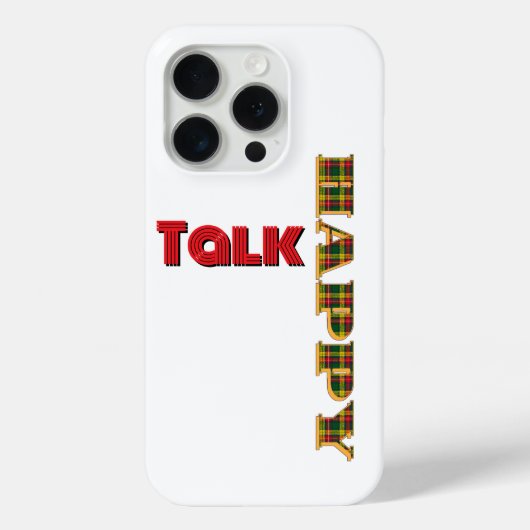 Happy Talk White Case-Mate iPhone Case (Achterkant)