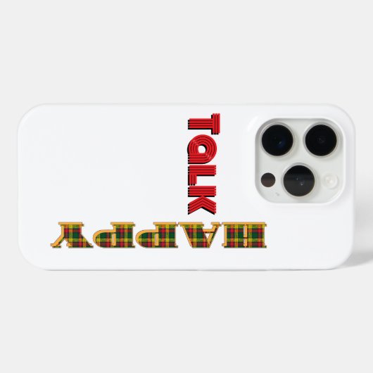 Happy Talk White Case-Mate iPhone Case (Achterkant (horizontaal))