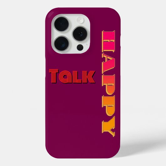 Happy Talk wijn Case-Mate iPhone Case (Achterkant)