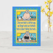 HAPPY TALKER Verjaardag Kaart (Gele Bloem)