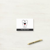 Happy tandth cartoon post-it® notes (Op bureau)