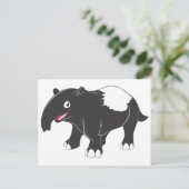 Happy Tapir Cartoon Briefkaart (Staand voorkant)