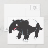 Happy Tapir Cartoon Briefkaart (Voorkant / Achterkant)