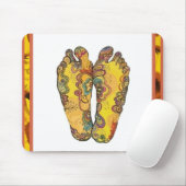 Happy Tappin' Hippy Feet Mousepad Muismat (Met muis)