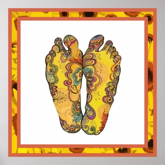Happy Tappin' Hippy Feet Poster (Voorkant)