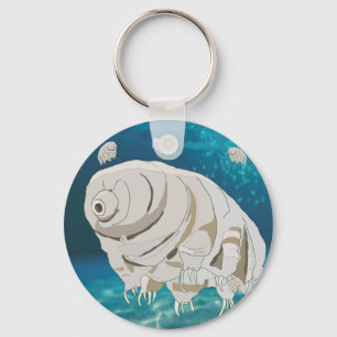 Happy Tardigrade drijft onder water Sleutelhanger