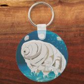 Happy Tardigrade floating under water Sleutelhanger (Voorkant)