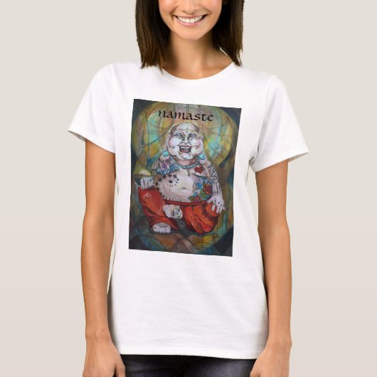 Happy Tattooed Buddha T-shirt (Voorkant)