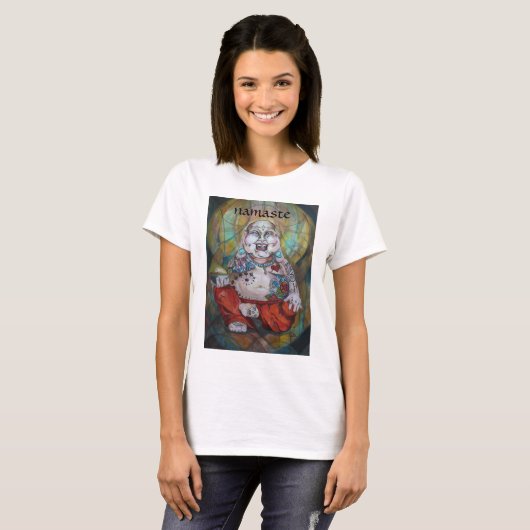 Happy Tattooed Buddha T-shirt (Voorkant volledig)