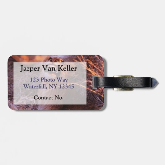 Happy Tau Bagagelabel (Achterkant horizontaal)