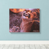 Happy Tau Canvas Afdruk (Insitu (Houten vloer))