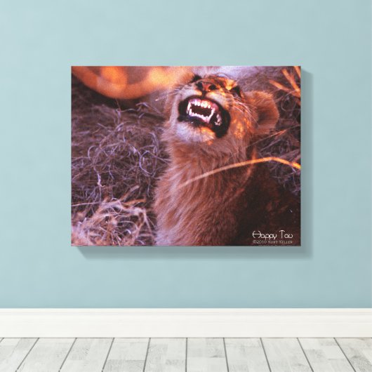 Happy Tau Canvas Afdruk (Insitu (Houten vloer))