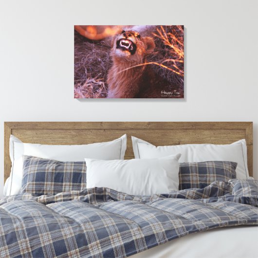 Happy Tau Canvas Afdruk (Insitu (Slaapkamer))