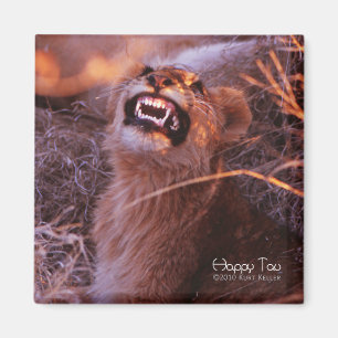 Happy Tau, glimlachend leeuwenkeub Magneet