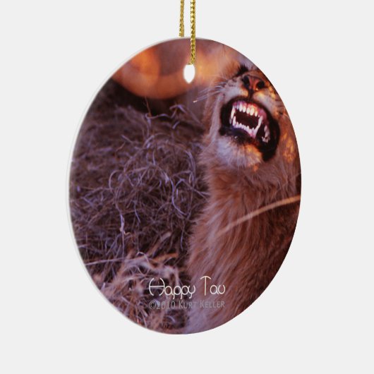 Happy Tau Keramisch Ornament (Rechts)